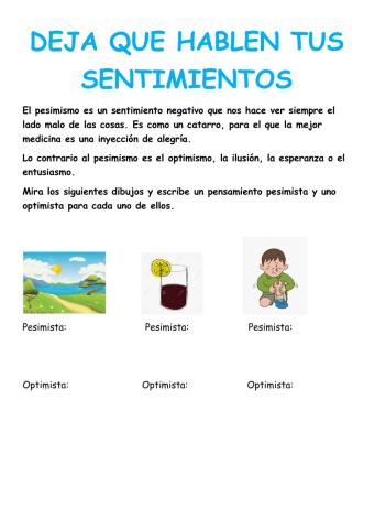 Optimismo y pesimismo