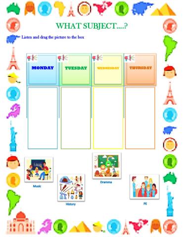 Level 2 - Unit 5b: What subject...?