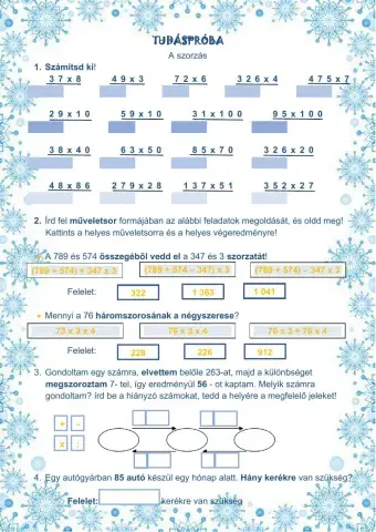 Tudáspróba matematikából