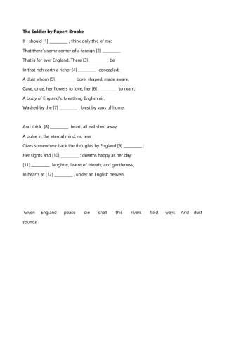 The Soldier by Rupert Brooke