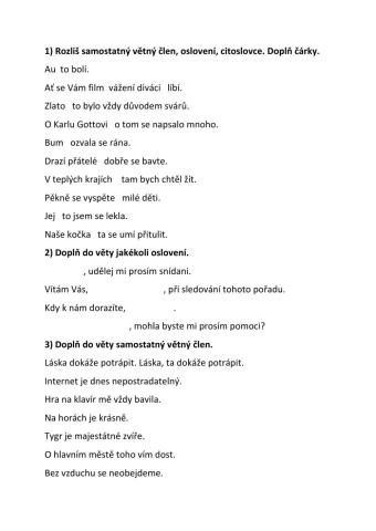 Odchylky od pravidelné větné vazby