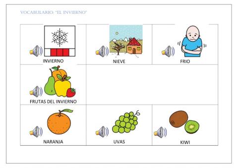Vocabulario (invierno)