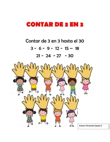 Contar de 3 en 3