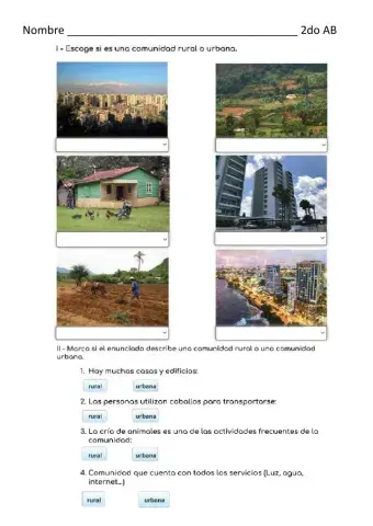 Comunidad Urbana y Rural