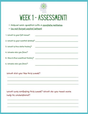 Week 1 Assessment