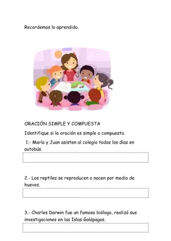 Oraciones simples y compuestas