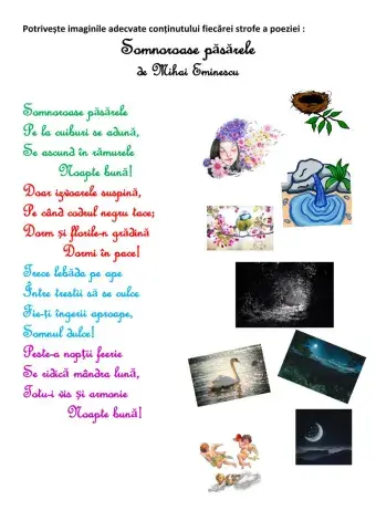 Mihai Eminescu-Somnoroase pasarele