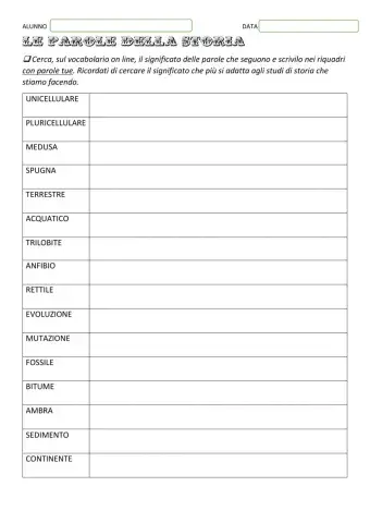 Lessico storia 3