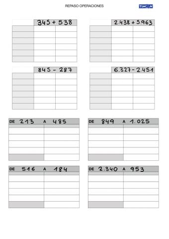 Repaso de operaciones abn