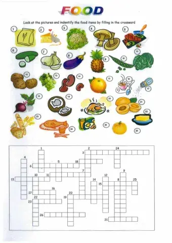 Food crossword
