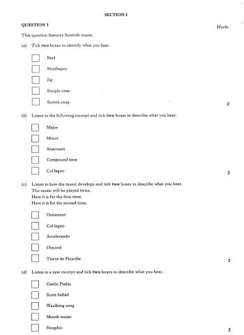 Music Listening - Revision Paper 1a