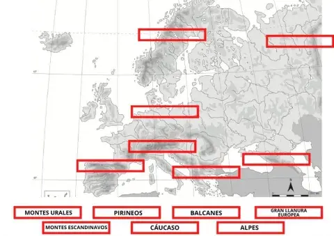 Mapa Físico Europa