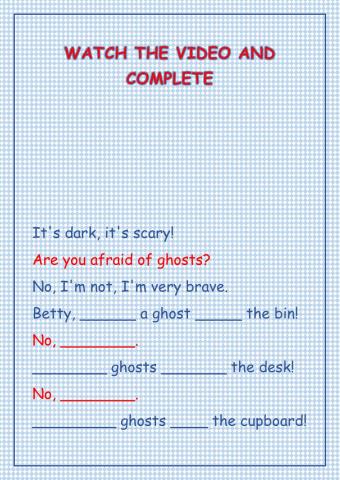 There is-there are and prepositions of place