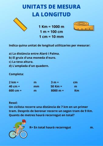Unitats de mesura: la longitud