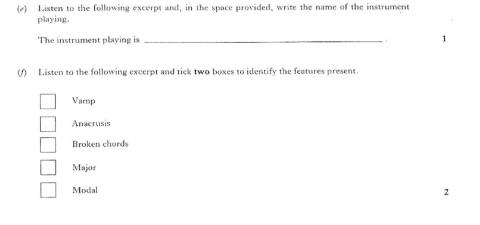 Music Listening - Revision Paper 4b