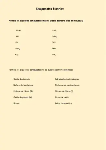 Formulación binarios