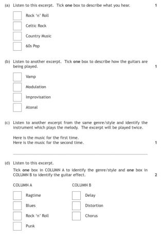 Music Technology Past Paper 3