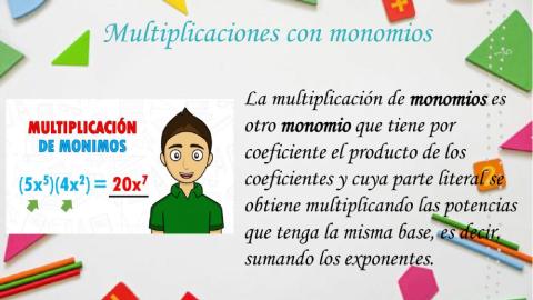 Multiplicaciones con monomios