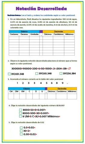 Notacion desarrollada y decimales