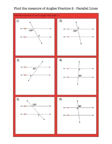 Find the measure of an angle - parallel lines 2