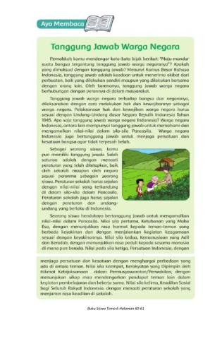Tema 6 Bahasa Indonesia - Mengidentifikasi Isi Bacaan