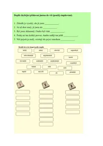 Stupňování příd. jmen