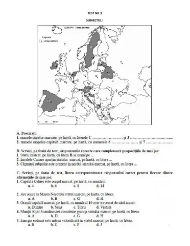 Recapitulare bac-test 3