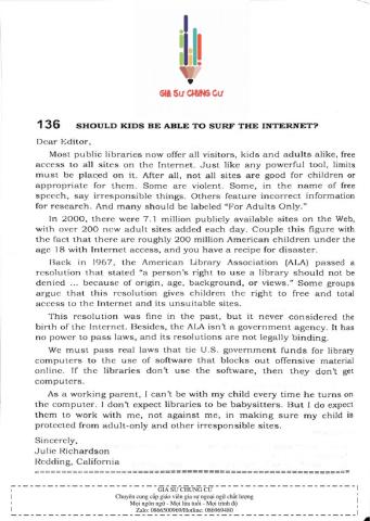 Trắc nghiệm Kỹ năng đọc hiểu Tiếng Anh số 46