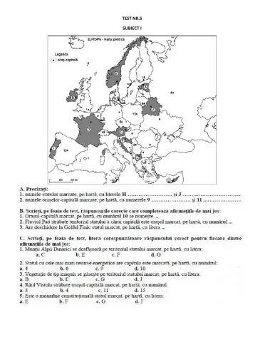 Recapitulare bac-test 5