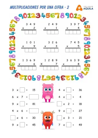 Multiplicación por una cifra