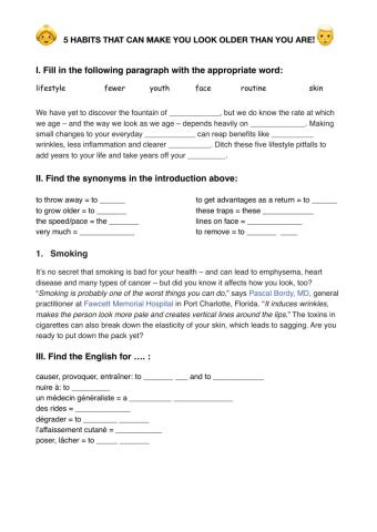 5 habits that can make you look older