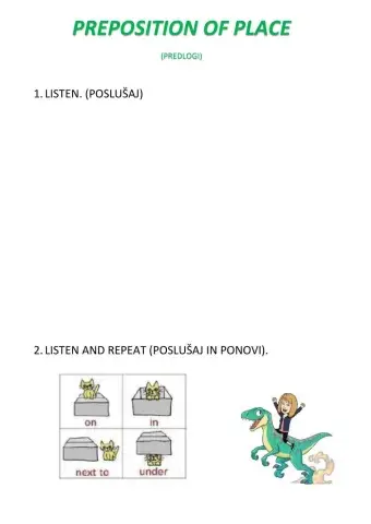 Preposition of place