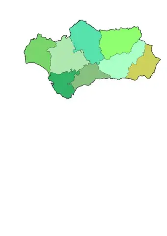 Mapa de Andalucía