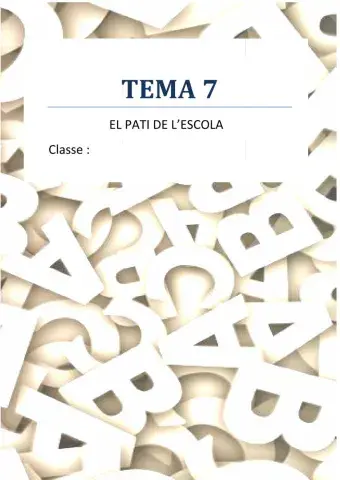 Portada tema 7 LLENGUA