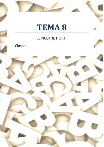 Portada tema 8 LLENGUA