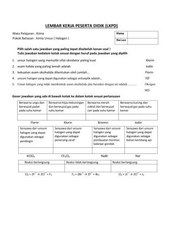LKPD-Unsur Halogen