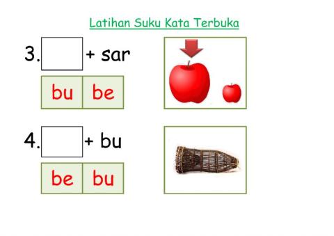 Suku kata terbuka b002