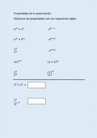 Propiedades de la poteciación