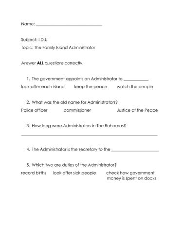 The Island Administrator