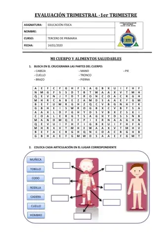 Mi cuerpo y alimentación saludable