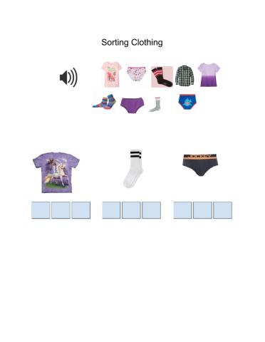 Sorting clothing- DCC