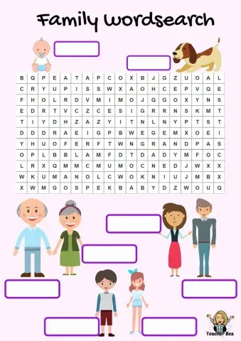 Family wordsearch