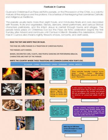 Traditions for new years'eve