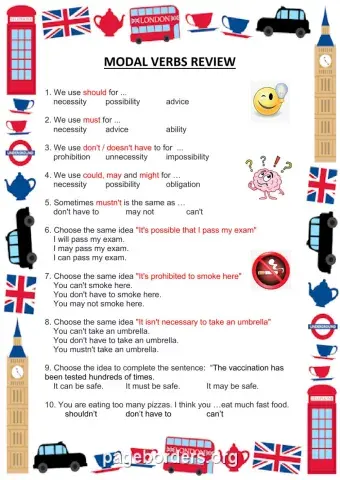 Modal verbs review