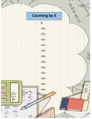 Counting by 5