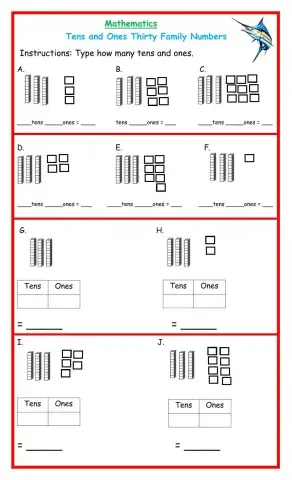 Base ten Thirty Family Numbers