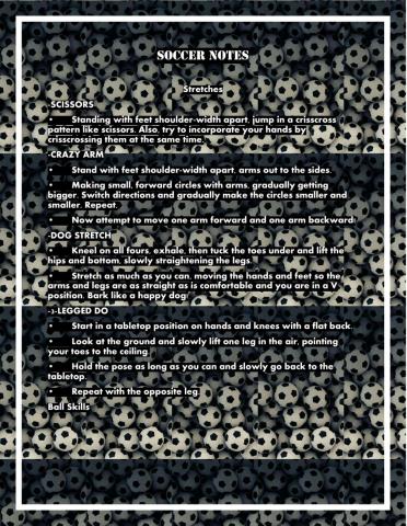 Soccer Dribbling Notes