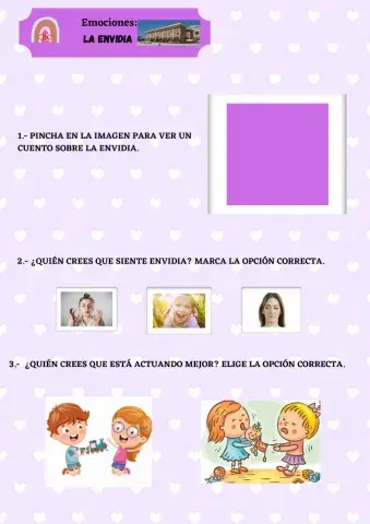 E. Infantil. Emociones. Envidia.