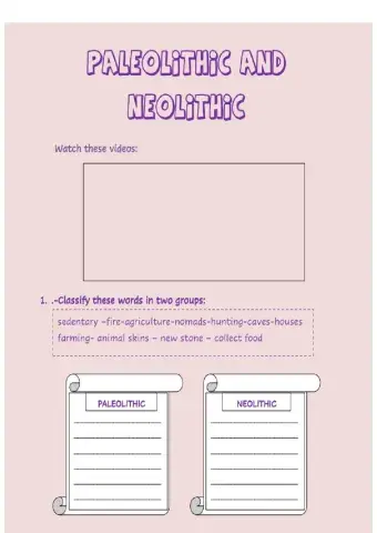Paleolithic VS Neolithic (2)