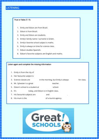 Listening and reading